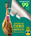 Promoción Jamón de Cebo Ibérico 50% Raza Ibérica