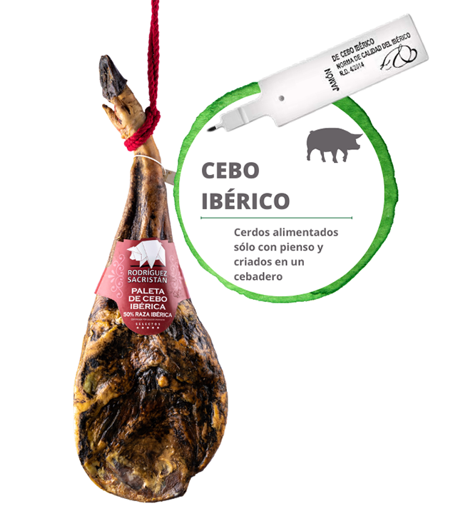 Paleta de cebo ibérica 50% raza ibérica